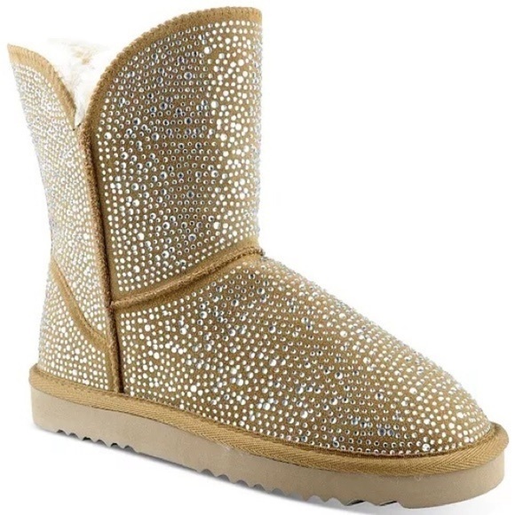 INC International Concepts | Shoes | Inc Womens 6 M Tan  🆕INC Tan Bling pull on booties